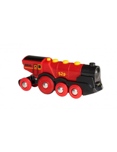 BRIO Locomotive Rouge Puissante - Train électrique rapide