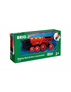 BRIO Locomotive Rouge Puissante - Train électrique rapide