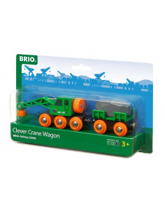 BRIO Wagon Grue Ingénieux - Accessoire de chargement mobile