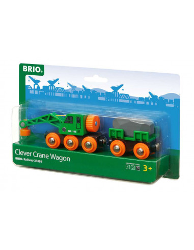 BRIO Wagon Grue Ingénieux - Accessoire de chargement mobile