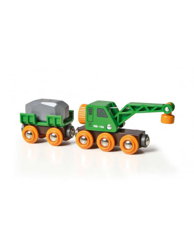 BRIO Wagon Grue Ingénieux - Accessoire de chargement mobile
