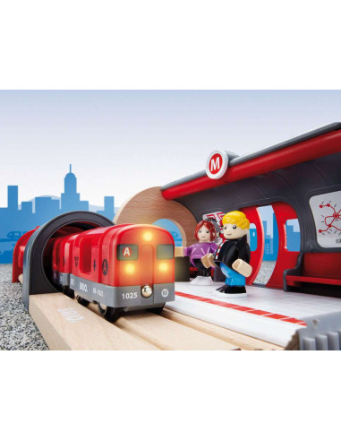 Hapoyxm City Train Set – 40 Pièces De Rails Urbains Compatibles Avec Les Grandes Marques, Pour Filles Et Garçons