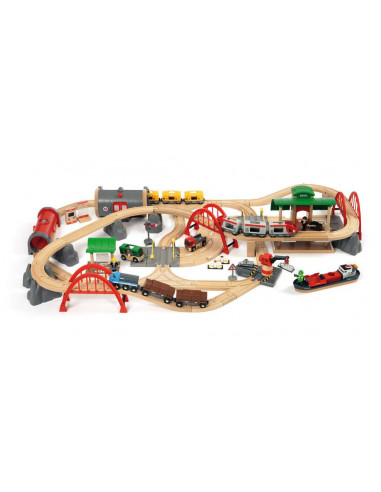 BRIO Circuit Chemin de Fer Deluxe - Jeu de construction