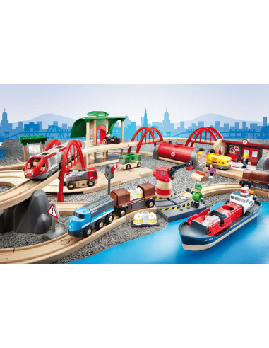 BRIO Circuit Chemin de Fer Deluxe - Jeu de construction