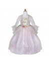 Robe de princesse rose pale et or