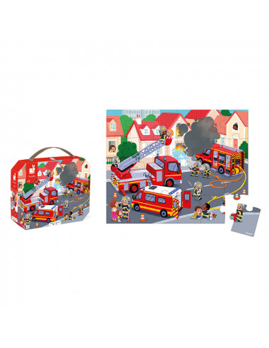 Puzzle Pompiers 24 Pièces             