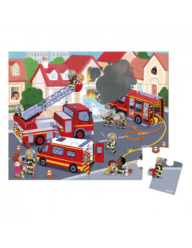 Puzzle Pompiers 24 Pièces             