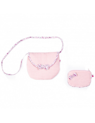 Sac + porte-monnaie blush / liberty
