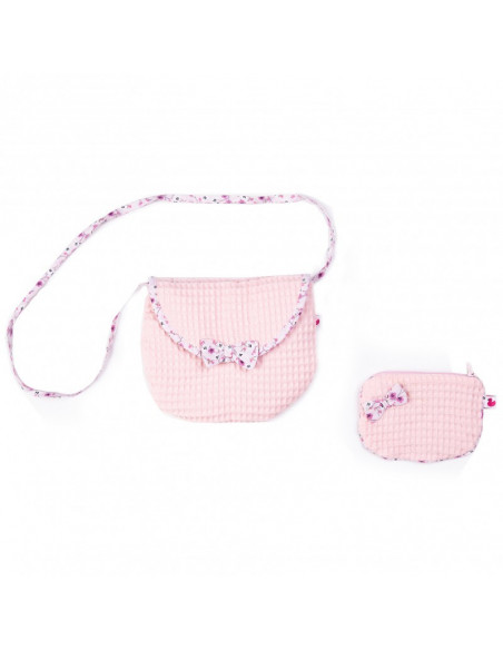 Sac + porte-monnaie blush / liberty