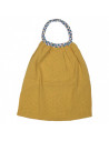 Serviette double gaze moutarde
