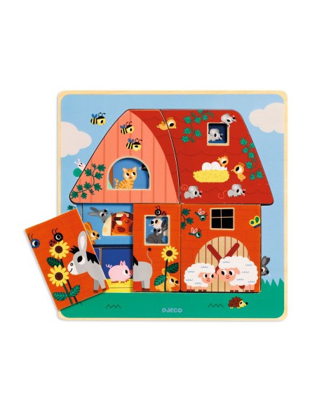 PUZZLE 3 NIVEAUX - CHEZ MOO - FSC 100%