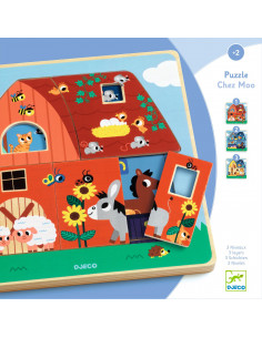 PUZZLE 3 NIVEAUX - CHEZ MOO - FSC 100% 2