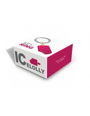 PORTE-CLES GLACE FRAISE