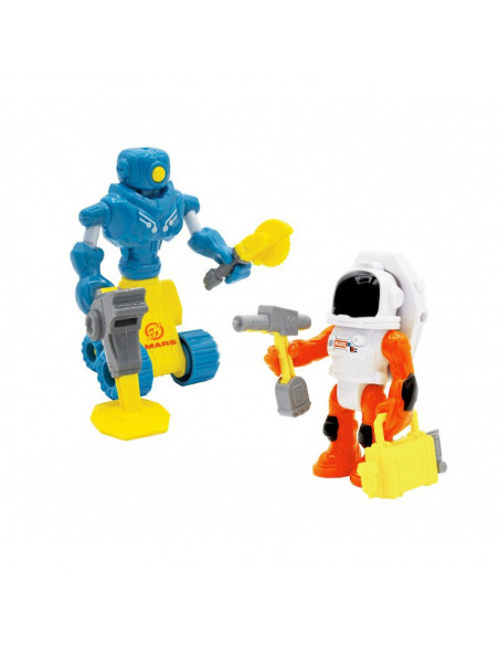 MARS ASTRONAUTE ET ROBOT