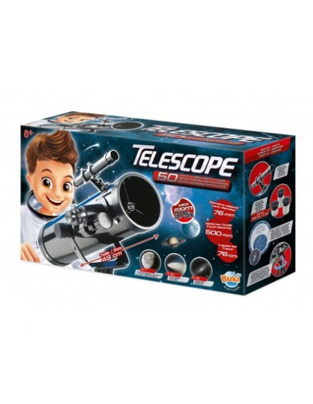Télescope Astronomique Buki - Set Complet 50 Activités pour Enfants 8+