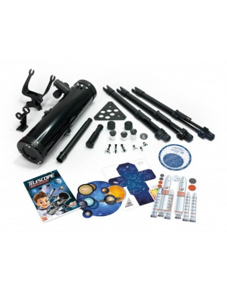 Télescope Astronomique Buki - Set Complet 50 Activités pour Enfants 8+