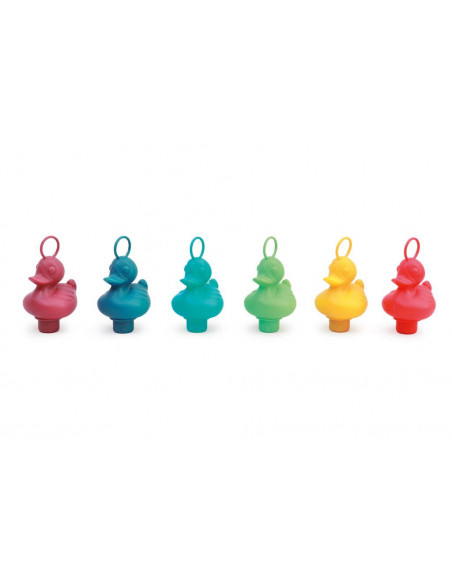 SET 6 CANARDS DE PÊCHE 'RÉCIF DE CORAIL' ET 2 CANNES A PÊCHE