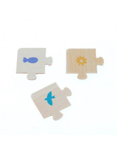 Coffret 3 puzzles 16 pcs Terre - Mer - Ciel -