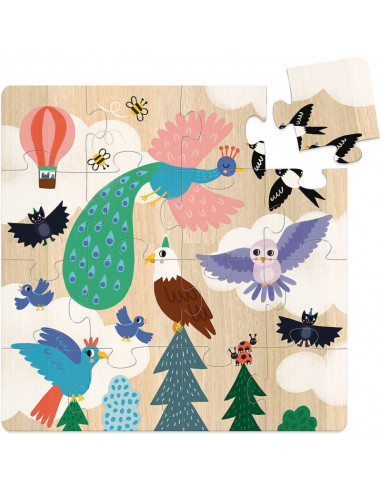Coffret 3 puzzles 16 pcs Terre - Mer - Ciel -