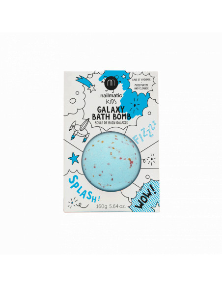 Boule bain bleue - flocons rouges