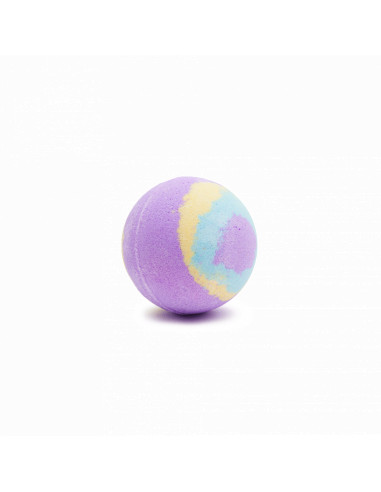 Boule bain violet - jaune - bleu