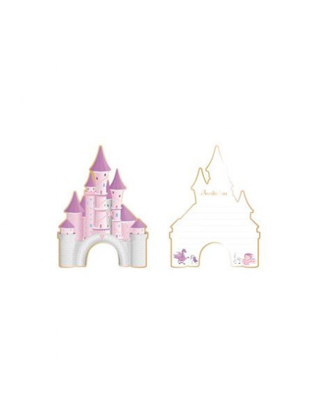 SET DE 8 INVITATIONS PRINCESSE