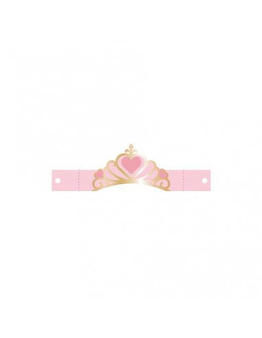 DIADEMES DORES PRINCESSE X8PCS