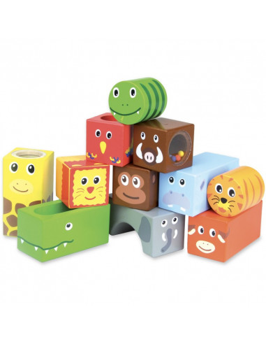 Cubes sonores animaux savane             