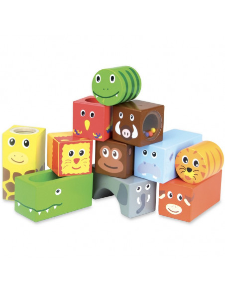 Cubes sonores animaux savane             