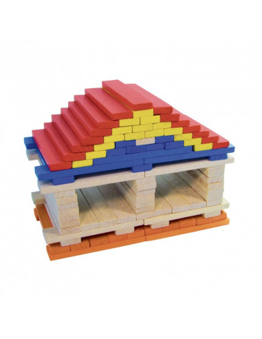 Batibloc color 100 planchettes en bois massif colorées