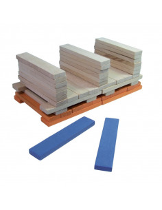 Batibloc color 100 planchettes en bois massif colorées 2