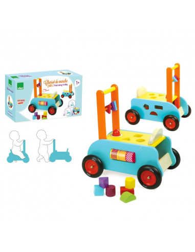 Chariot de marche 3 en 1