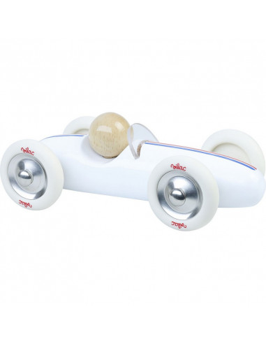 Voiture Grand Prix vintage MM blanc