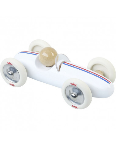 Voiture Grand Prix vintage MM blanc