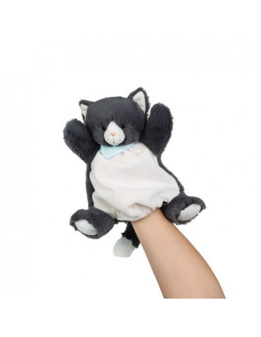 Les amis - chat chamallow - doudou marionnette