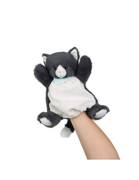 Les amis - chat chamallow - doudou marionnette
