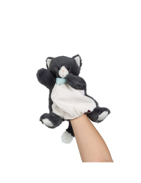Les amis - chat chamallow - doudou marionnette