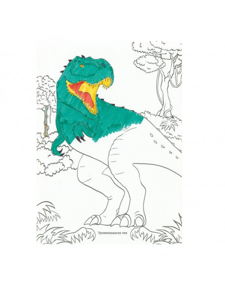 DINO WORLD MAGIC SET DE 10 FEUTRES DOUBLES