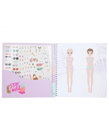 TOPMODEL DRESS ME UP ALBUM AUTOCOLLANTS URBAN JUNGLE