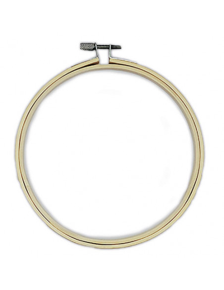 Tambour en feutrine et broderie
