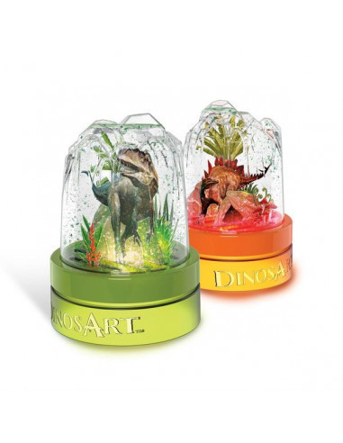 BOULES A NEIGE LUMINEUSES DINOSART