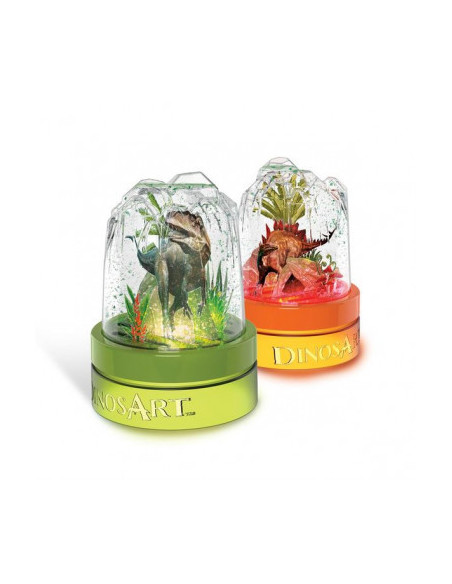 BOULES A NEIGE LUMINEUSES DINOSART