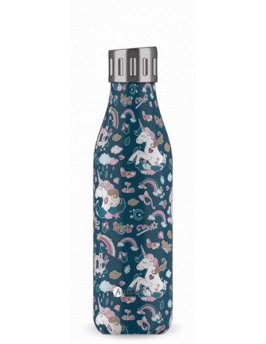 Bottle up sport licorne nuit mat 500ml/unicorn night