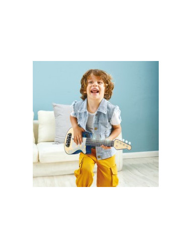 Electronic ukulele bleu