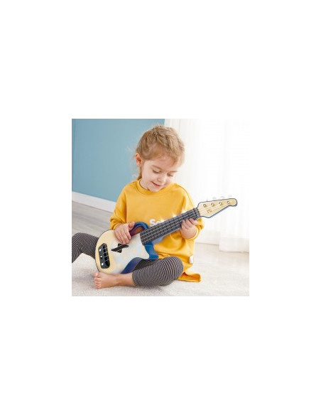 Electronic ukulele bleu