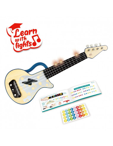 Electronic ukulele bleu