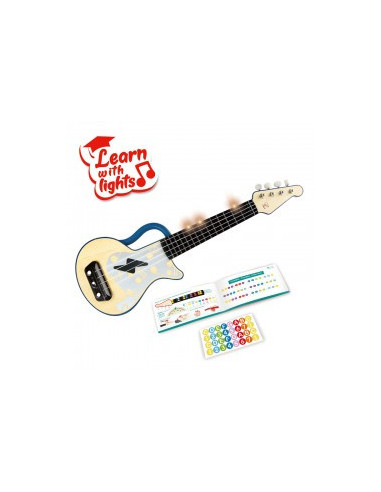 Electronic ukulele bleu