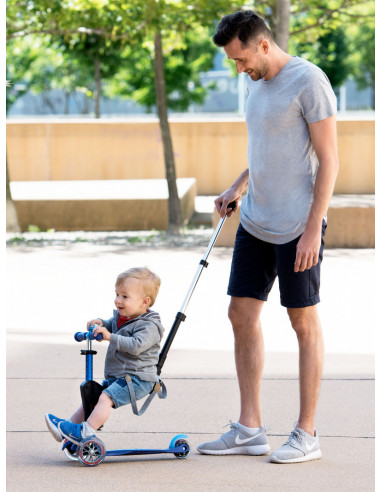 TROTTINETTE MINI MICRO 3 EN 1 DELUXE - BLEU