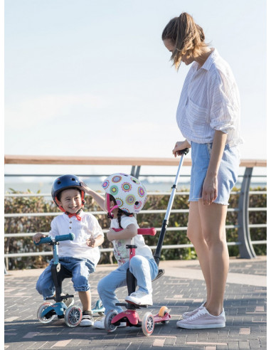 TROTTINETTE MINI MICRO 3 EN 1 DELUXE - BLEU GLACIAL