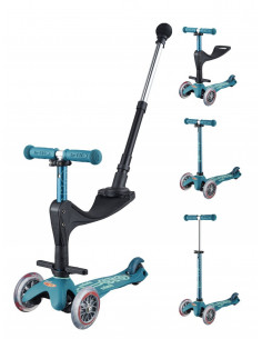 TROTTINETTE MINI MICRO 3 EN 1 DELUXE - BLEU GLACIAL